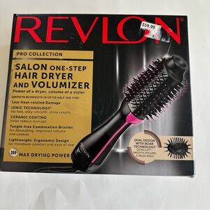 Revlon Pro Collection Black and Pink Hair Dryer and Volumizer